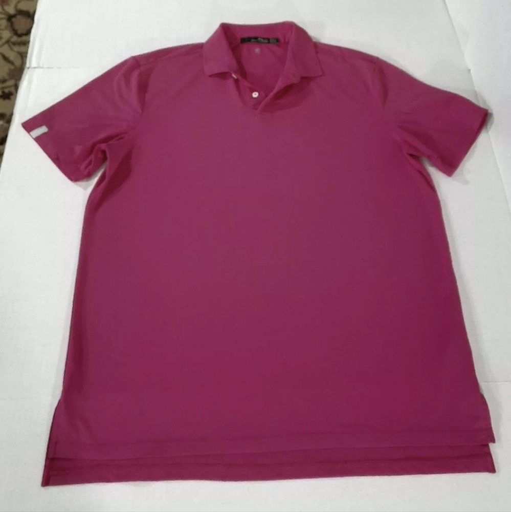 RLX Ralph Lauren Oak Tree Wicking Stretch Golf Polo Shirt Men's Large